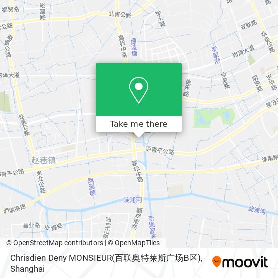Chrisdien Deny MONSIEUR(百联奥特莱斯广场B区) map