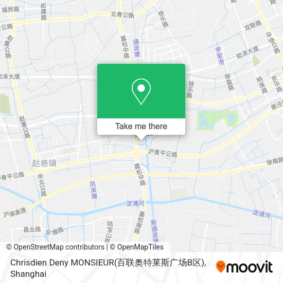 Chrisdien Deny MONSIEUR(百联奥特莱斯广场B区) map