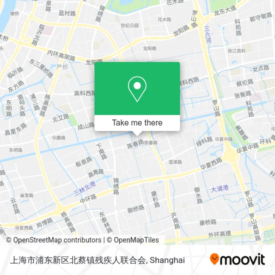 上海市浦东新区北蔡镇残疾人联合会 map