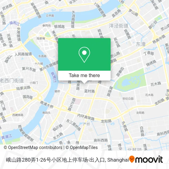 峨山路280弄1-26号小区地上停车场-出入口 map