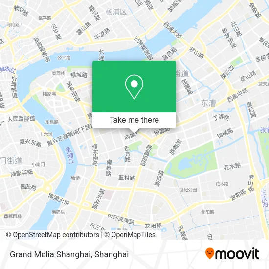 Grand Melia Shanghai map