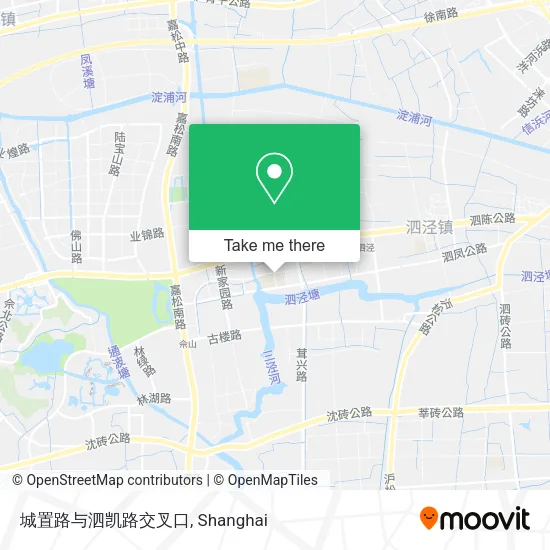 城置路与泗凯路交叉口 map