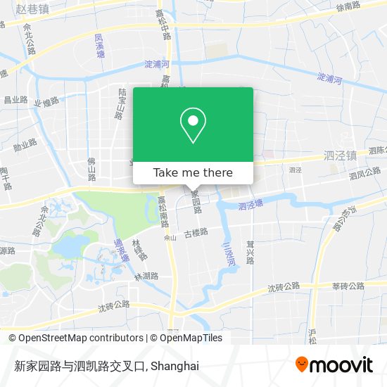 新家园路与泗凯路交叉口 map