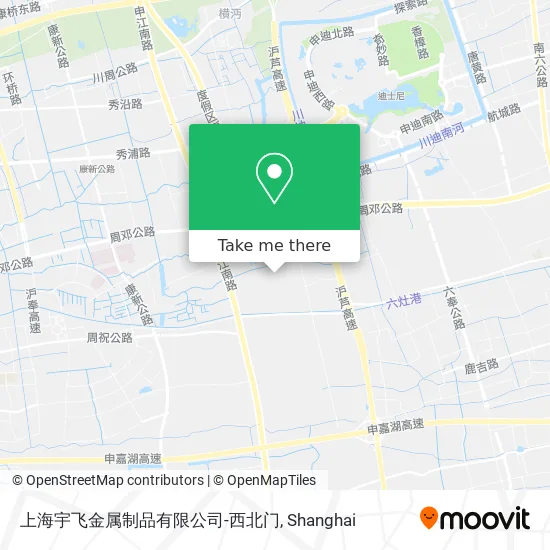 上海宇飞金属制品有限公司-西北门 map