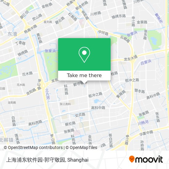 上海浦东软件园-郭守敬园 map