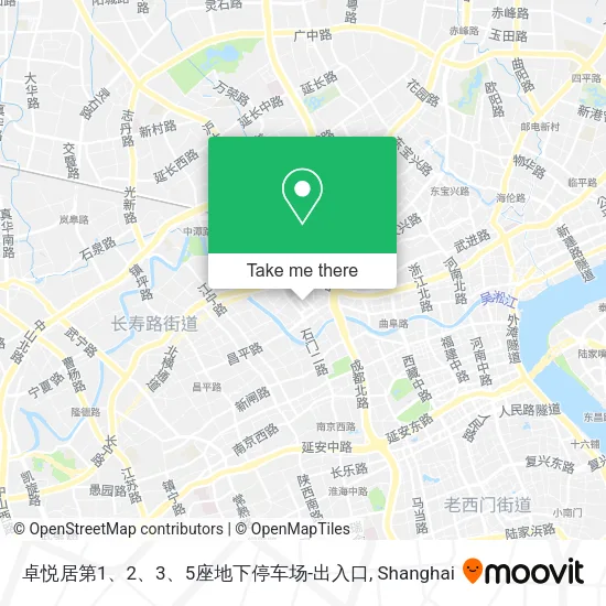 卓悦居第1、2、3、5座地下停车场-出入口 map