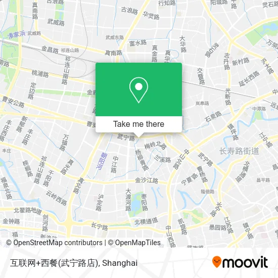 互联网+西餐(武宁路店) map