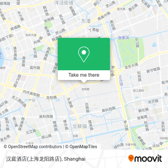 汉庭酒店(上海龙阳路店) map