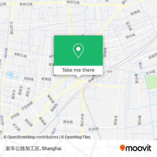 新车公路加工区 map