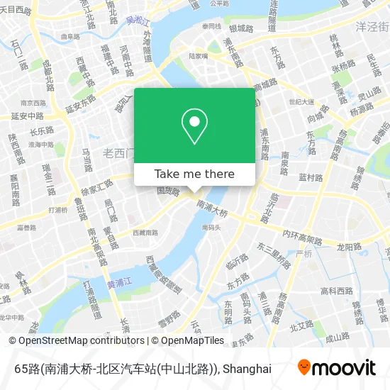 65路(南浦大桥-北区汽车站(中山北路)) map