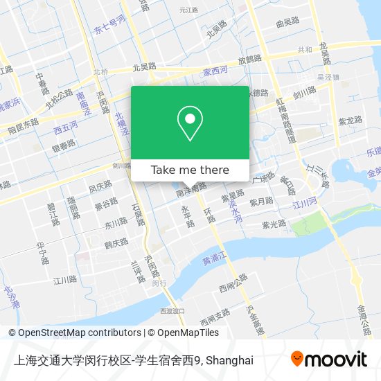 上海交通大学闵行校区-学生宿舍西9 map