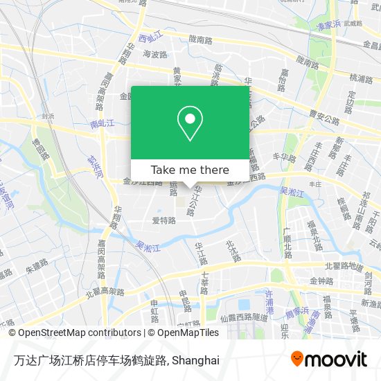 万达广场江桥店停车场鹤旋路 map