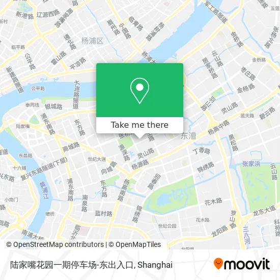 陆家嘴花园一期停车场-东出入口 map