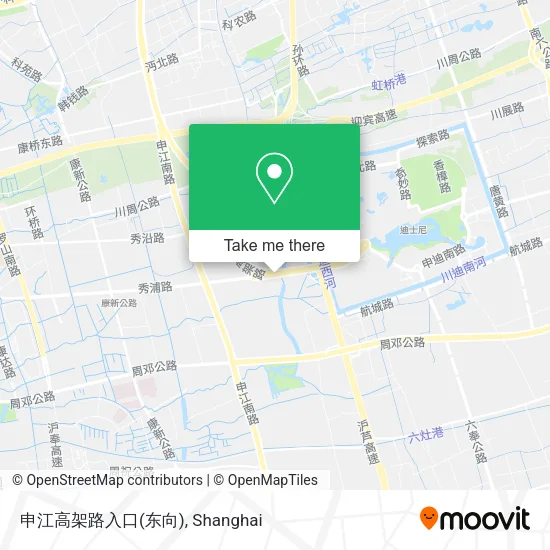 申江高架路入口(东向) map