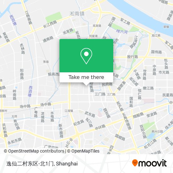 逸仙二村东区-北1门 map