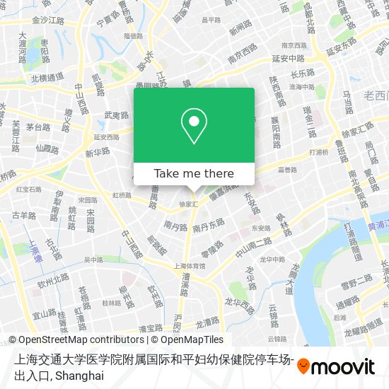 上海交通大学医学院附属国际和平妇幼保健院停车场-出入口 map