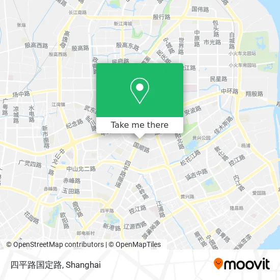 四平路国定路 map