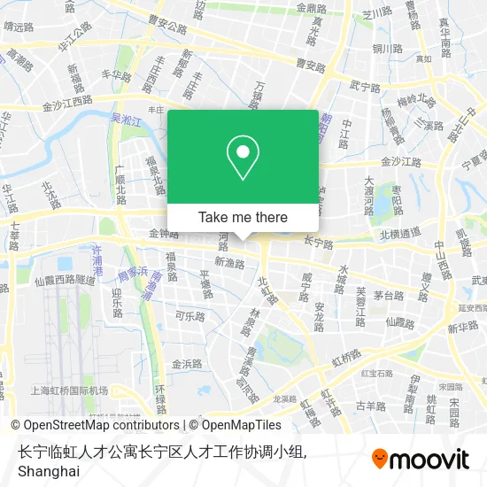 长宁临虹人才公寓长宁区人才工作协调小组 map