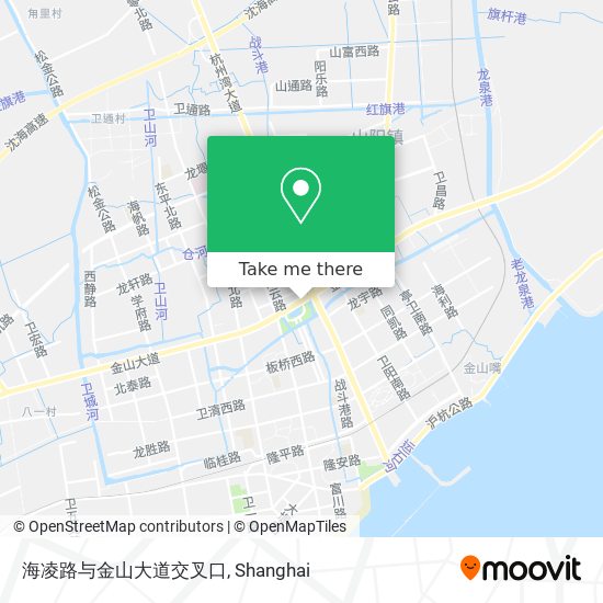 海凌路与金山大道交叉口 map