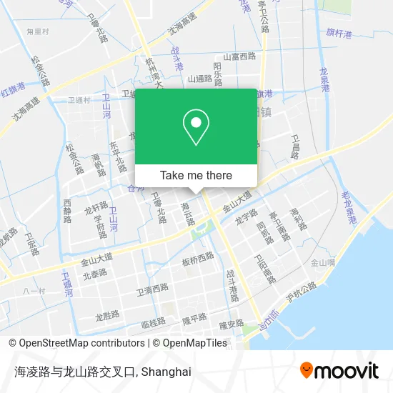 海凌路与龙山路交叉口 map