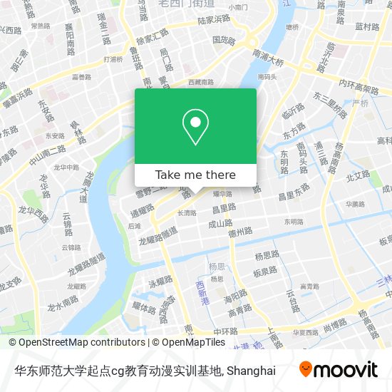 华东师范大学起点cg教育动漫实训基地 map