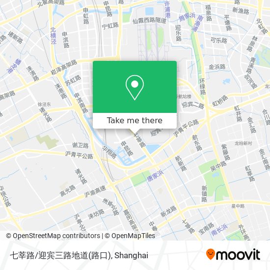 七莘路/迎宾三路地道(路口) map