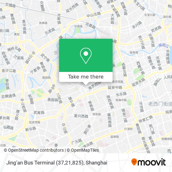 Jing'an Bus Terminal (37,21,825) map