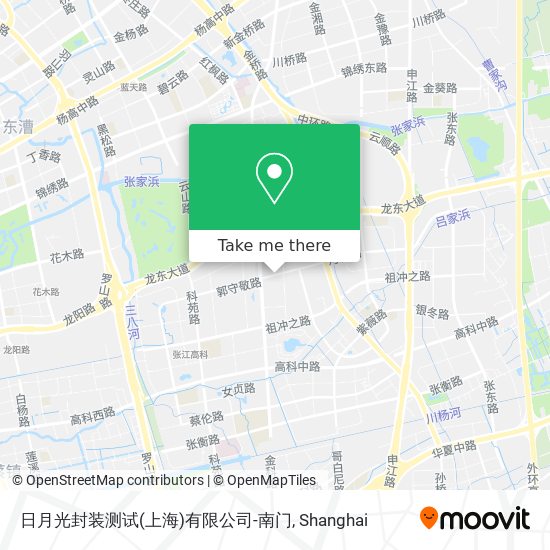日月光封装测试(上海)有限公司-南门 map