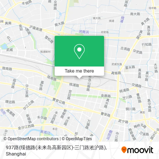 937路(绥德路(未来岛高新园区)-三门路淞沪路) map