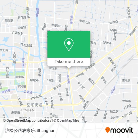 沪松公路农家乐 map