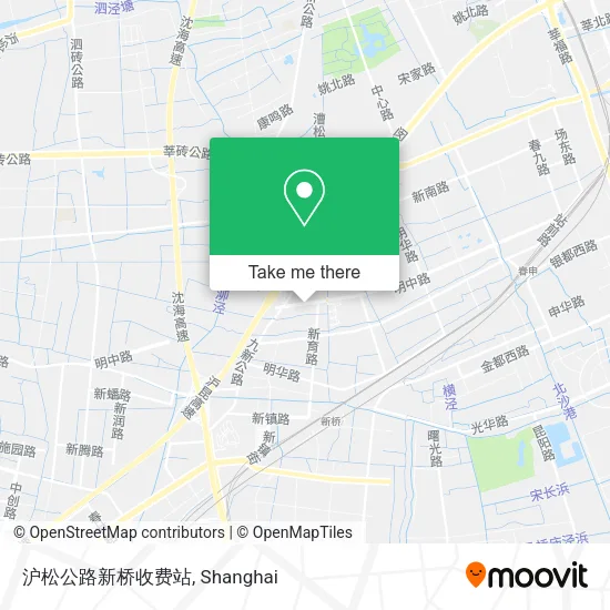 沪松公路新桥收费站 map
