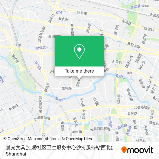晨光文具(江桥社区卫生服务中心沙河服务站西北) map