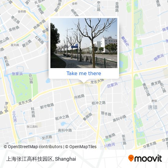 上海张江高科技园区 map