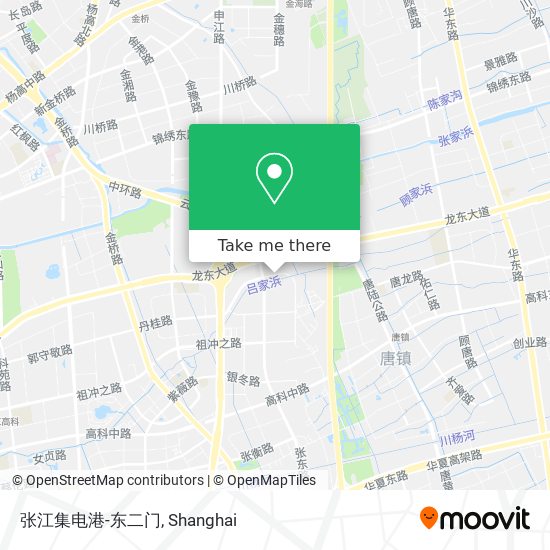 张江集电港-东二门 map