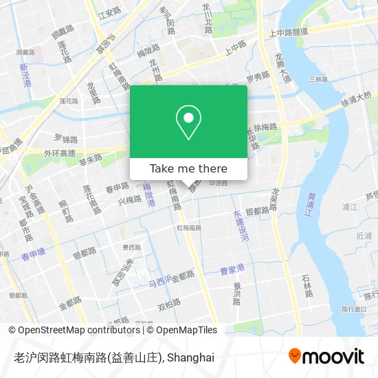 老沪闵路虹梅南路(益善山庄) map