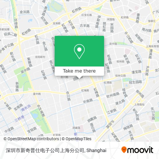深圳市新奇普仕电子公司上海分公司 map