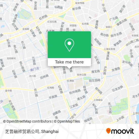 芝普融祥贸易公司 map
