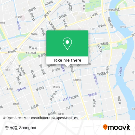 普乐路 map