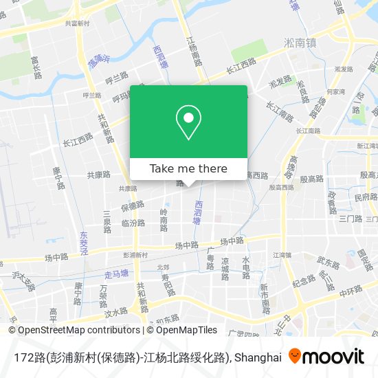 172路(彭浦新村(保德路)-江杨北路绥化路) map