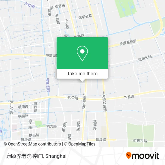康颐养老院-南门 map