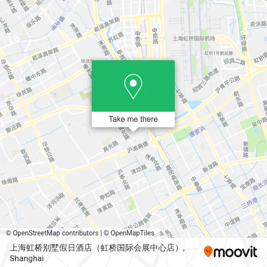 上海虹桥别墅假日酒店（虹桥国际会展中心店） map