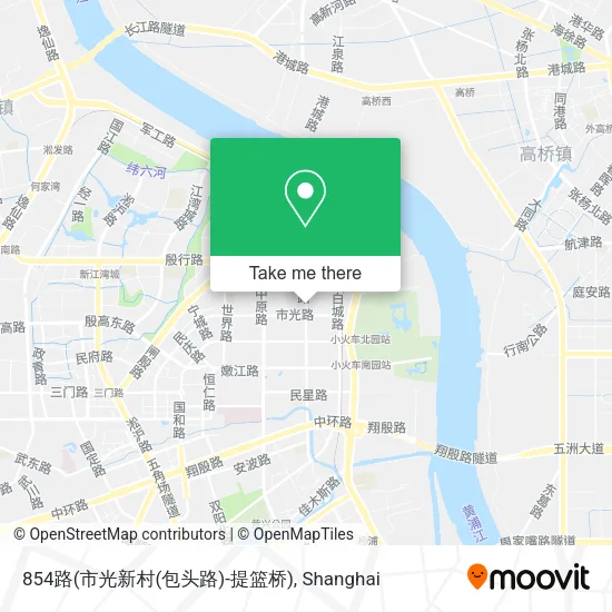 854路(市光新村(包头路)-提篮桥) map