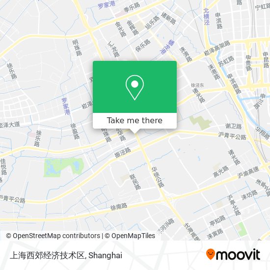 上海西郊经济技术区 map