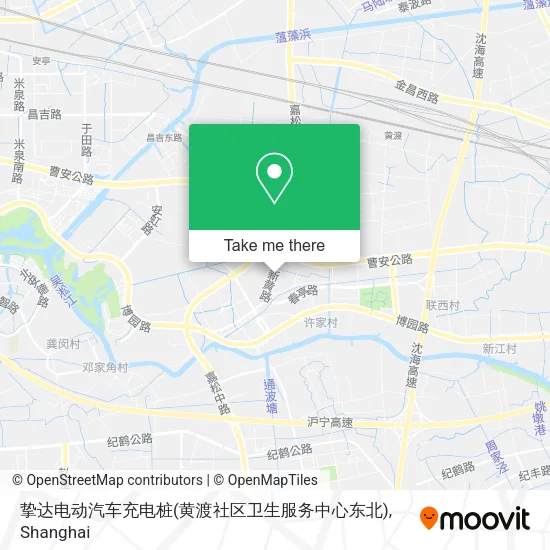 挚达电动汽车充电桩(黄渡社区卫生服务中心东北) map