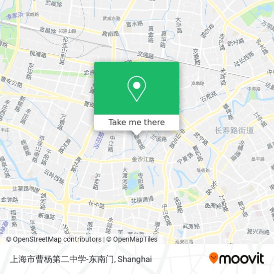 上海市曹杨第二中学-东南门 map