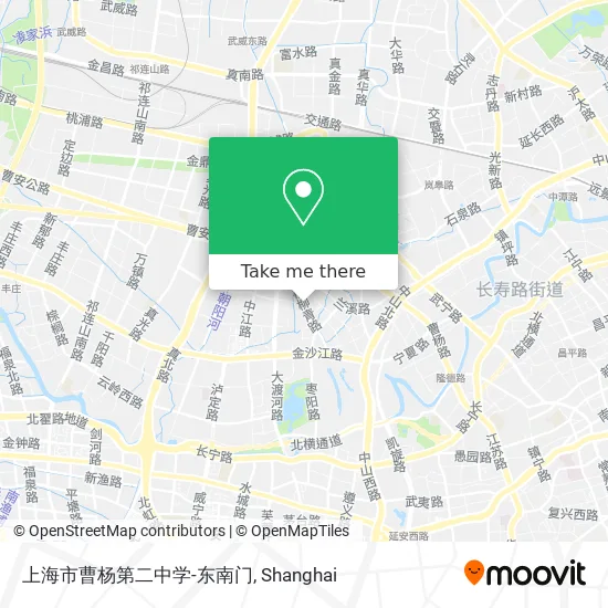 上海市曹杨第二中学-东南门 map