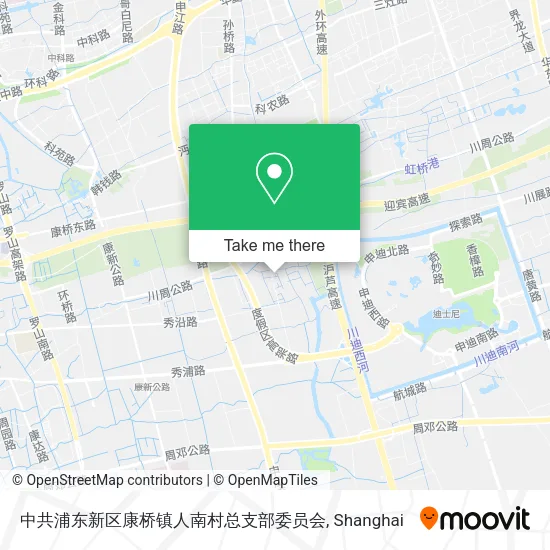 中共浦东新区康桥镇人南村总支部委员会 map
