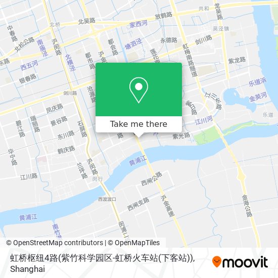 虹桥枢纽4路(紫竹科学园区-虹桥火车站(下客站)) map