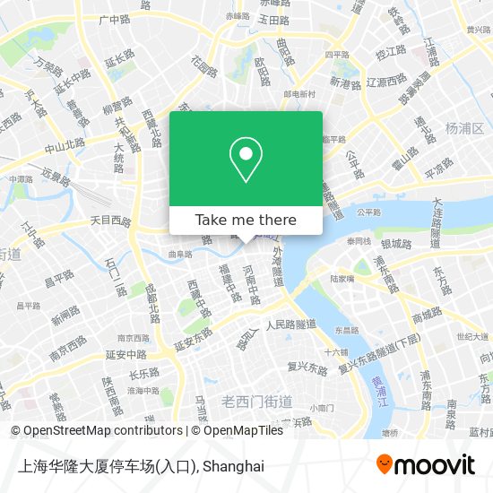上海华隆大厦停车场(入口) map