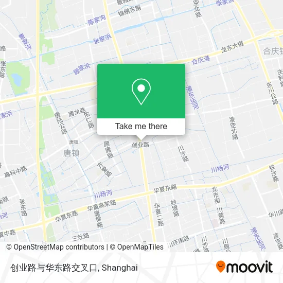 创业路与华东路交叉口 map